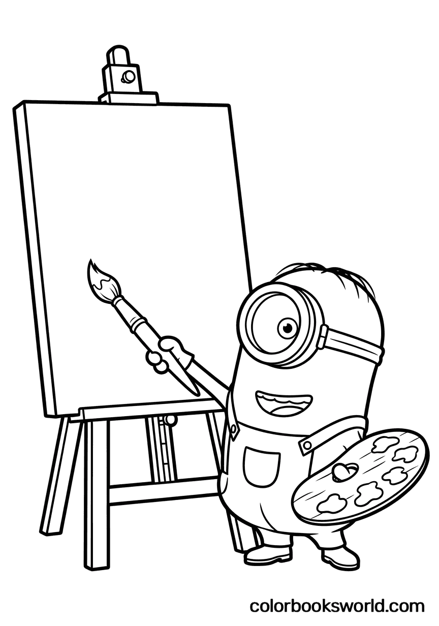 Stuart stands at an easel, painting on a large blank canvas with a palette and thick brush.